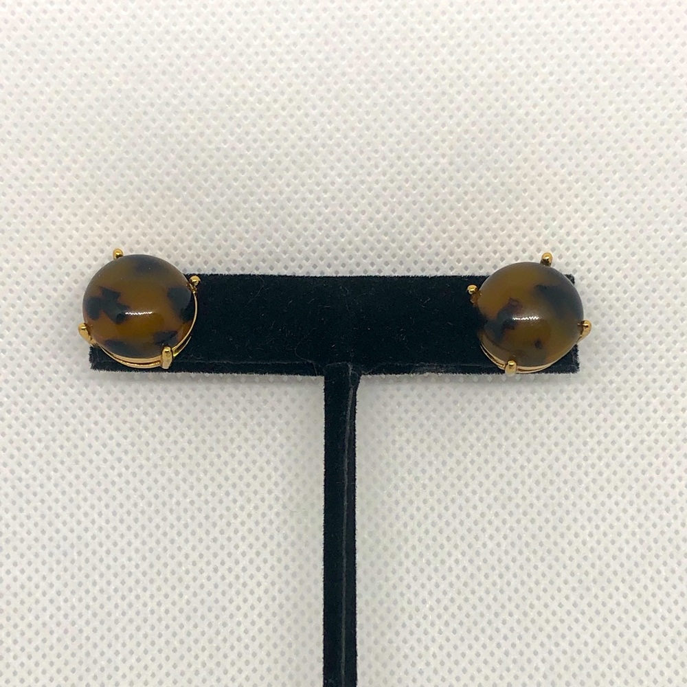Kate Spade Tortoise Gum Drop Stud Earrings